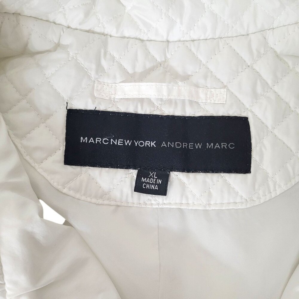 Marc New York Andrew Marc White Quilted Vest Women's XL - Picture 3 of 5